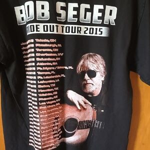 Black Bob Seger Tour T-Shirt Size Med M/F